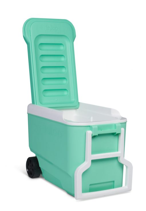 Nevera rígida con ruedas de Igloo Wheelie Cool 38 con capacidad de 36L Color Menta - Imagen 3