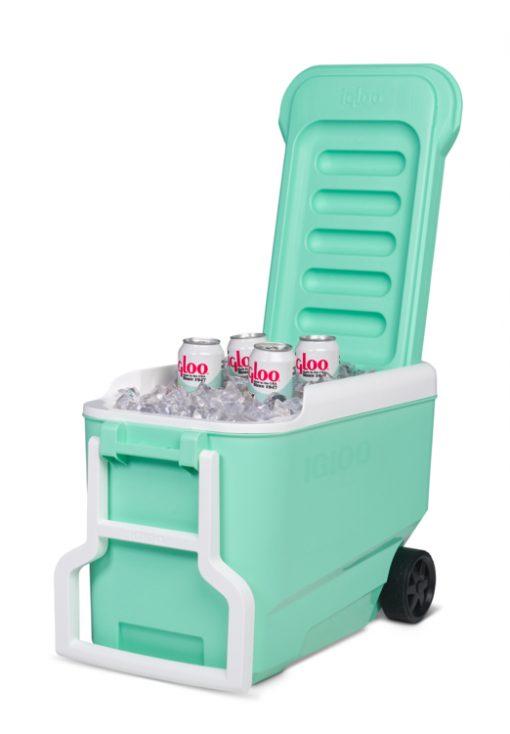 Nevera rígida con ruedas de Igloo Wheelie Cool 38 con capacidad de 36L Color Menta - Imagen 5