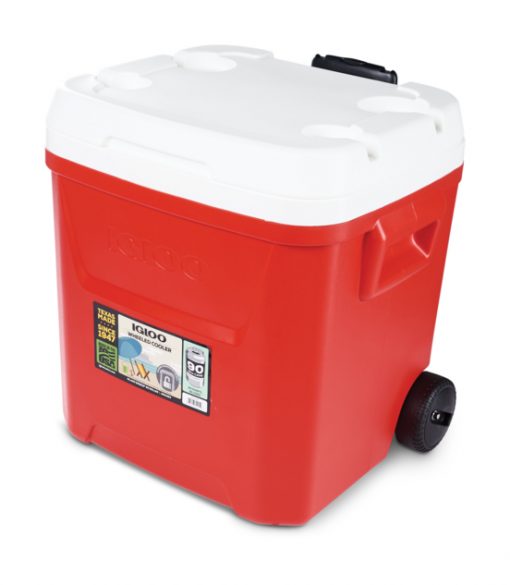 Nevera rígida con ruedas de Igloo Laguna Roller 60 con capacidad de 57L Color Rojo - Imagen 4