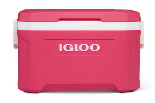 Nevera rígida de Igloo Latitude 52 Pinkishred con capacidad de 49L Color Rosa