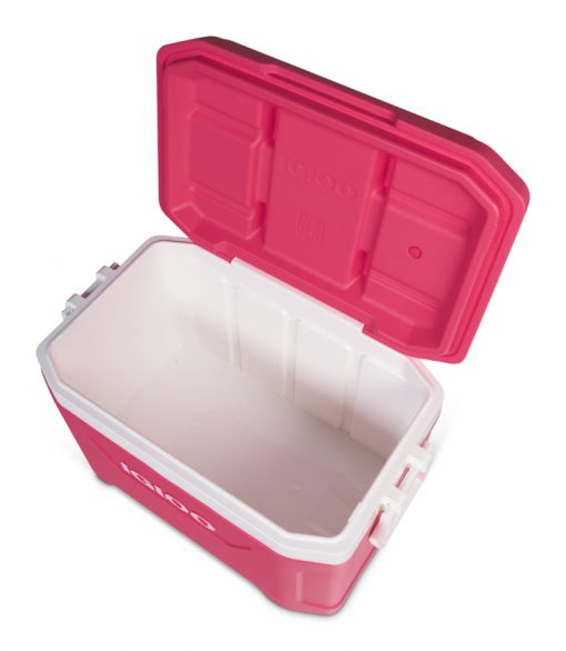 Nevera rígida de Igloo Latitude 52 Pinkishred con capacidad de 49L Color Rosa - Imagen 3